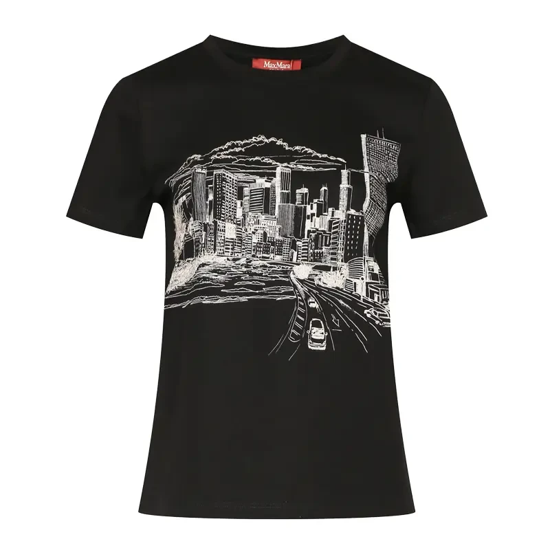 未使用 MaxMara 【国现 专柜价3500元】女士休闲T恤Ernesta 006