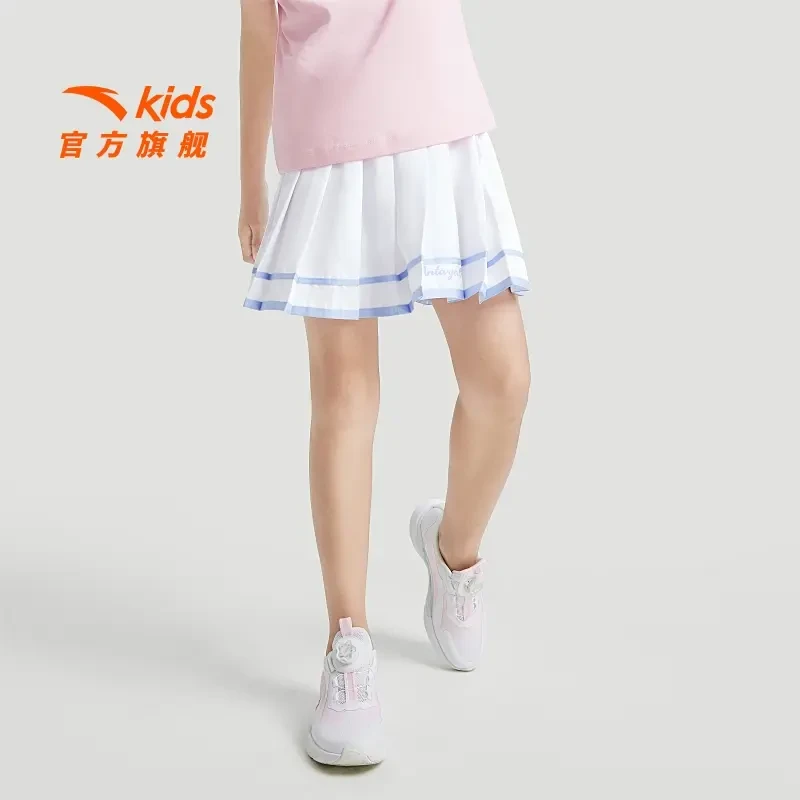 安踏儿童梭织短裙年 新款女童舒适透气百搭休闲公主短裙