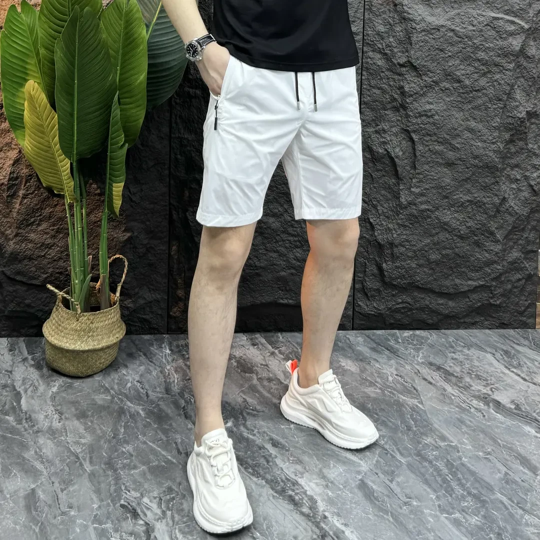 夏季男士休闲短裤潮牌时尚百搭短裤透气直筒五分裤宽松潮流沙滩裤