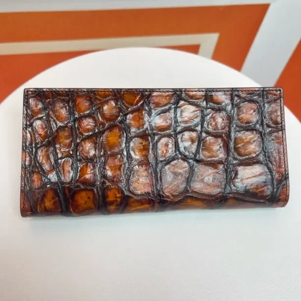 鳄鱼皮苍龙金男士真皮钱包