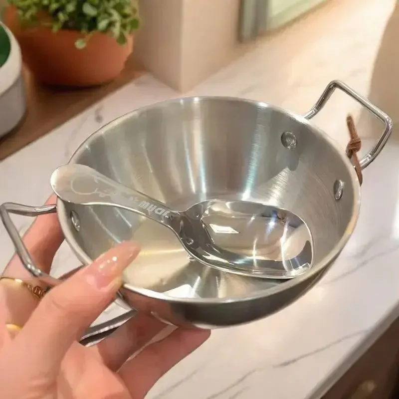 【碗+勺】卡皮巴拉双耳碗水果燕麦沙拉料理泡面碗高颜值可爱大头勺