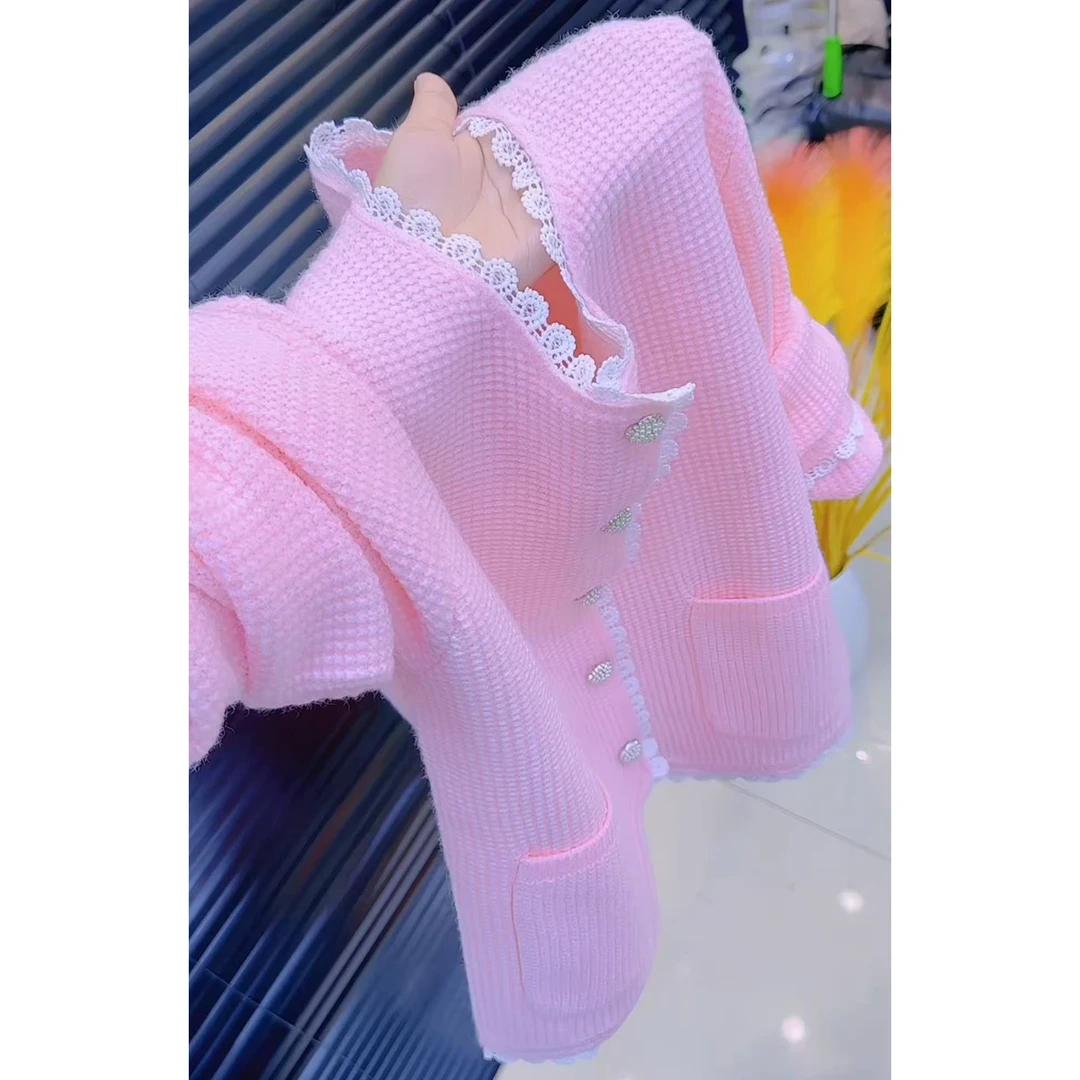 2025秋冬季新款时尚百搭女装上衣开衫秋季毛衣毛针织衫薄款长袖女