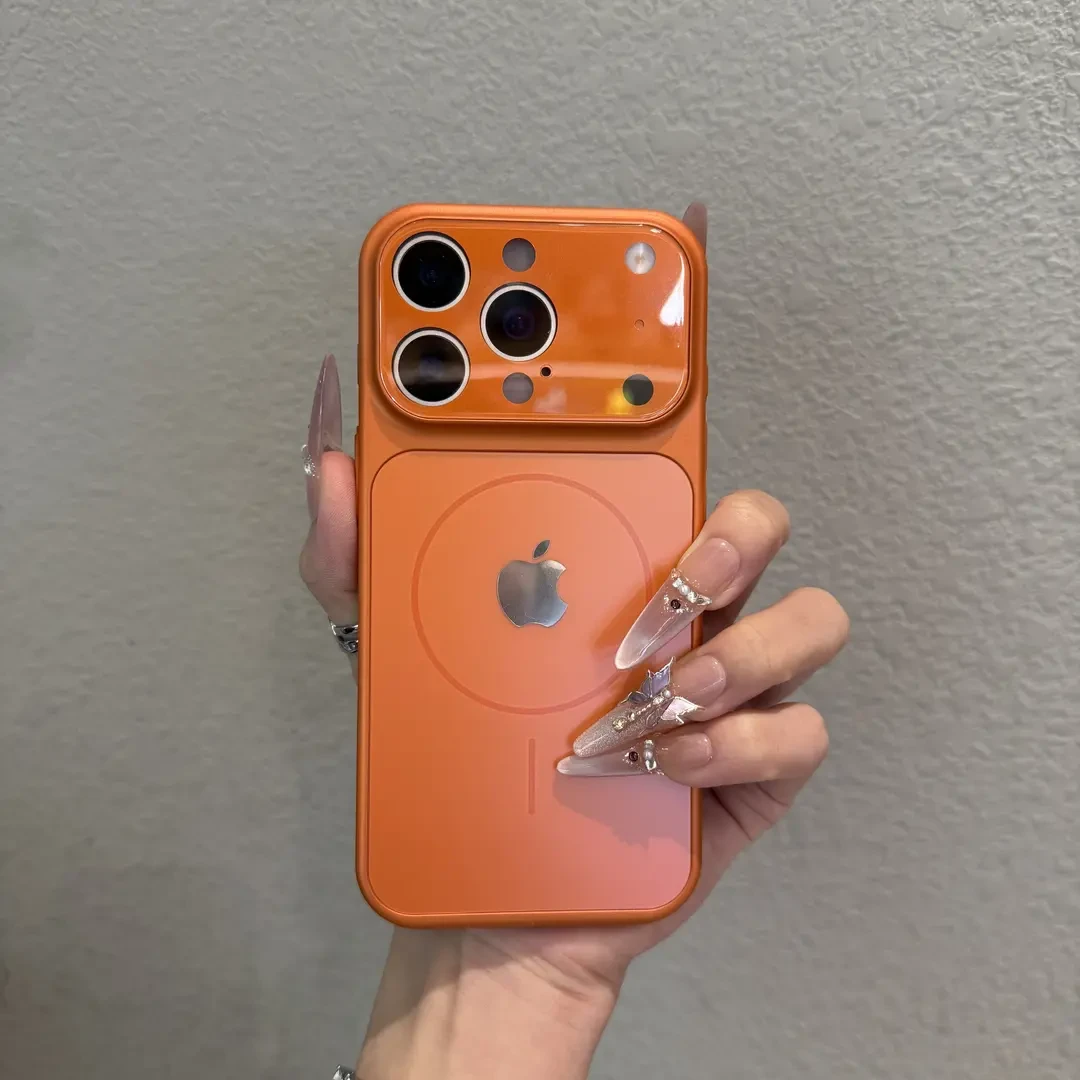 磨砂磁吸适用苹果17promax手机壳情侣小众16全包防摔超薄15保护套