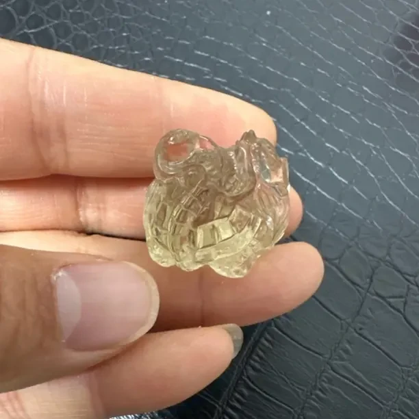 雕刻醒狮貔貅猫爪diy饰品配件适合