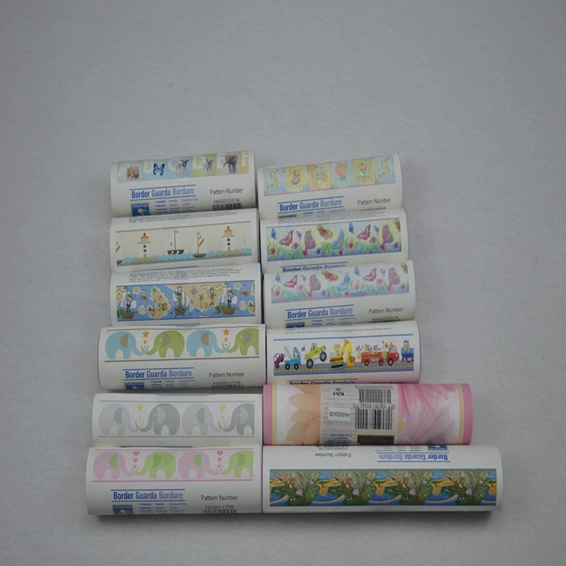 进口纯纸壁纸布鲁斯特腰线儿童房卡通小汽车大象蝴蝶墙纸腰线HAS