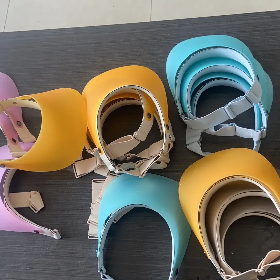 平顶运动风无顶大檐原创设计帽子拼色英伦个性韩版