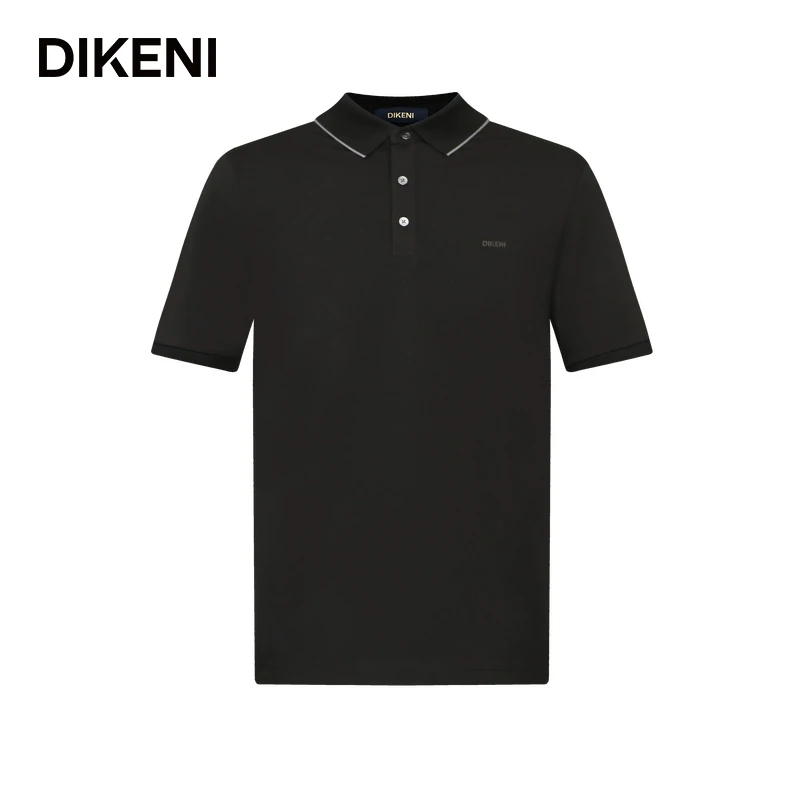迪柯尼高品质长绒棉T春夏亲肤易理商务三粒扣短袖polo衫14325T769