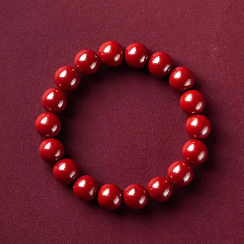 增香沉香木新疆天然辰砂朱砂紫砂 高含量男女同款手串