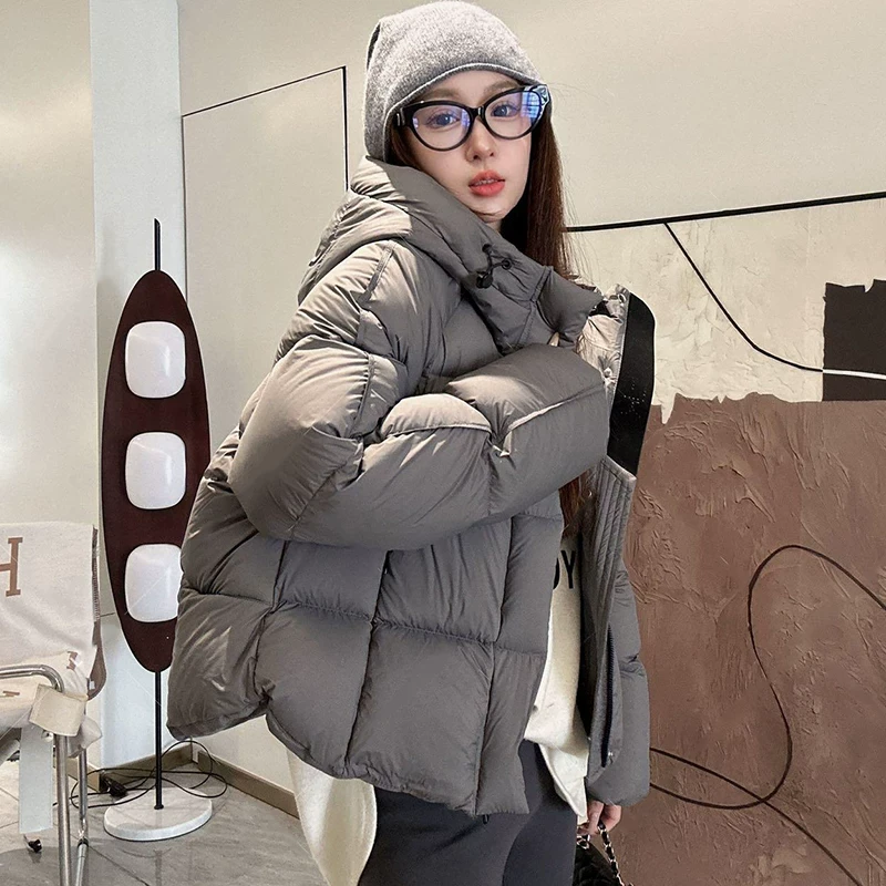 云朵泡芙气质今年流行超好看棉服女冬季新款保暖棉衣面包服厚外套
