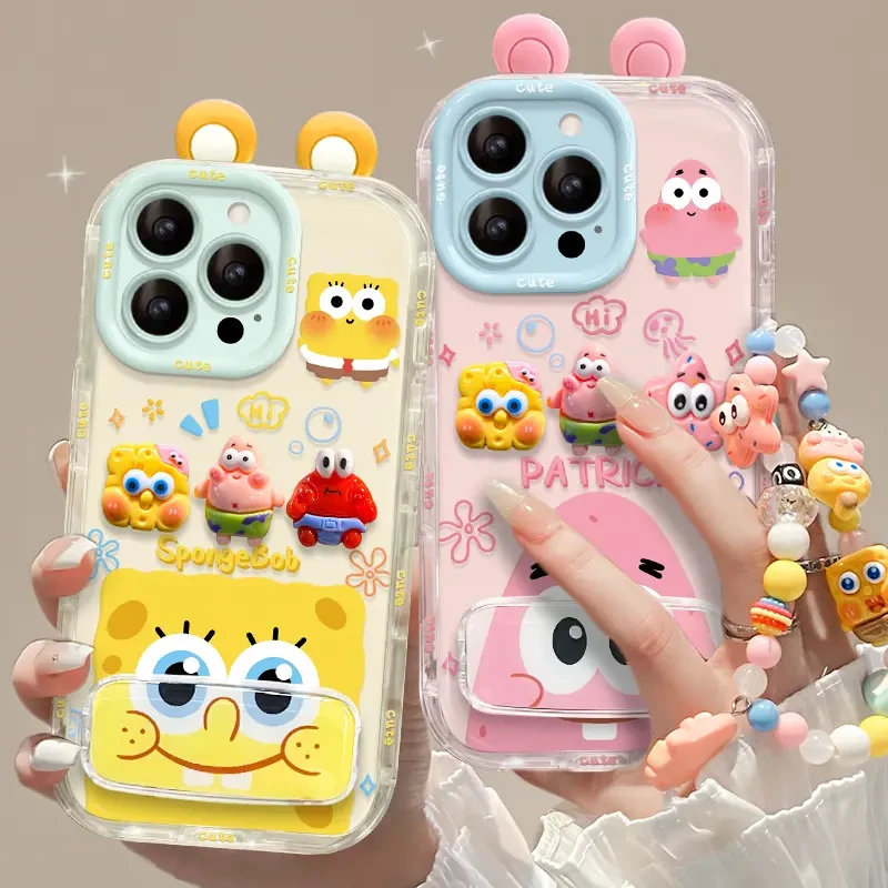 适用海绵派大星于苹果15透明iPhone16promax果冻13可爱14手机壳