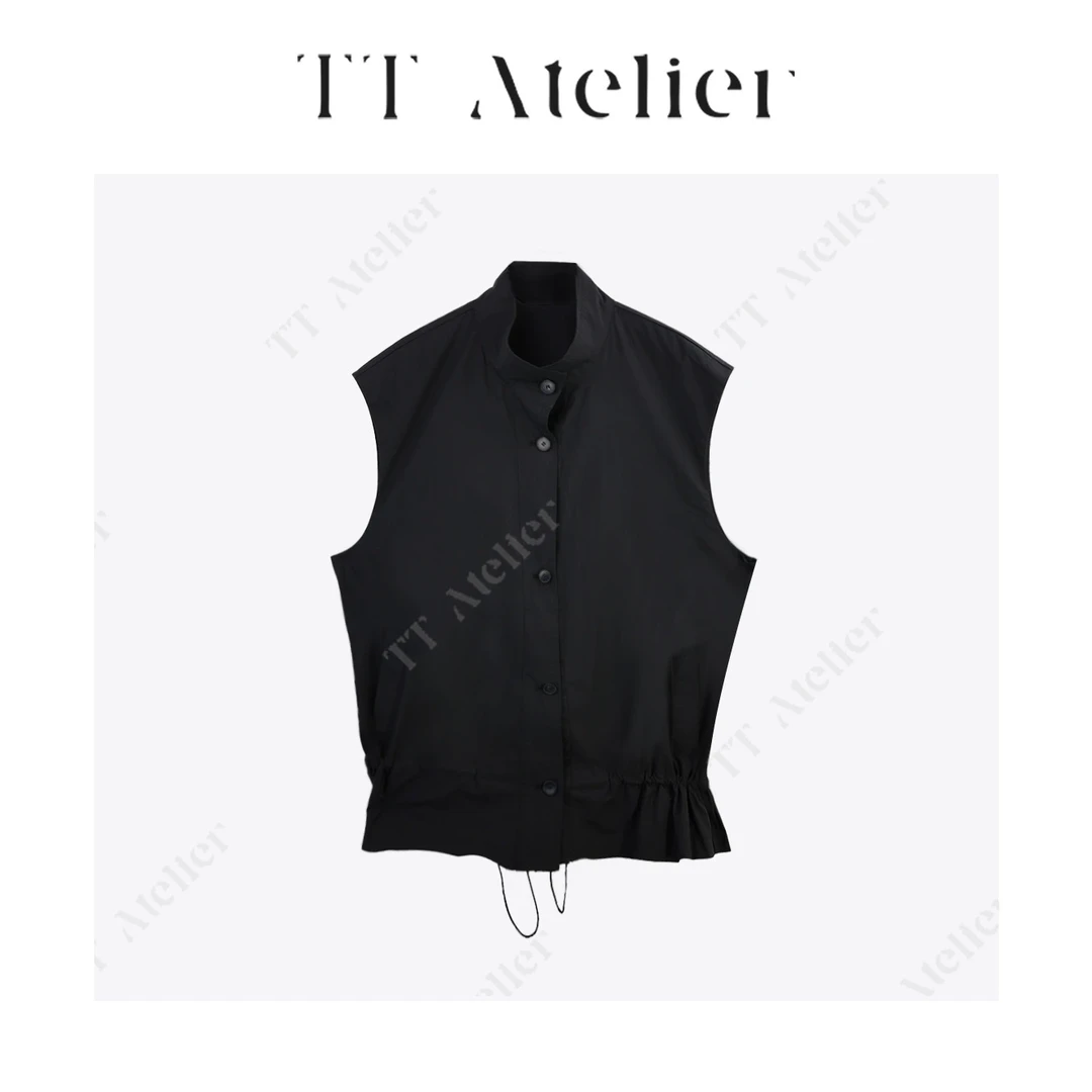 TT设计师【逸姿】新款小众宽松短款背心坎肩外套百搭马甲TT190214