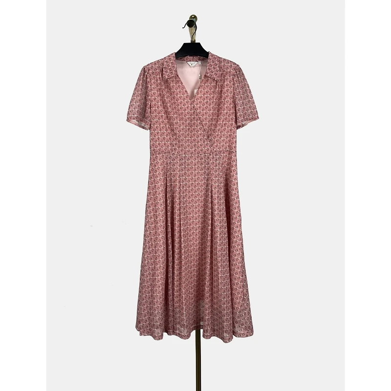 中年妈妈洋气连衣裙春夏新款台湾裙子 若5764H