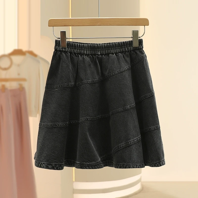 【Fy】纯棉复古牛仔半身裙2025春季新款专柜撤柜品牌女装女士