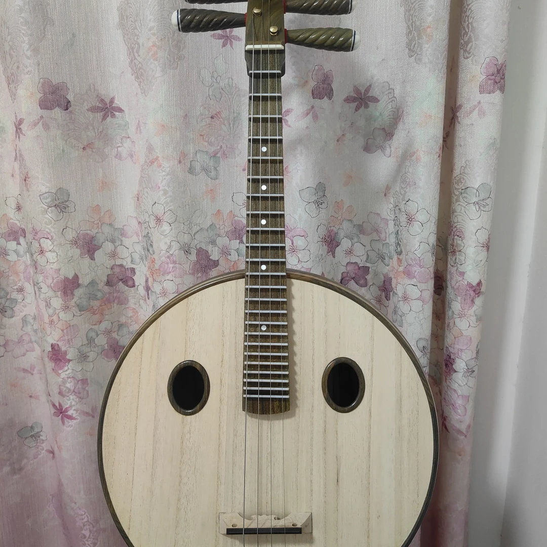 绿檀中阮原木抛光专业考级演奏成人阮琴