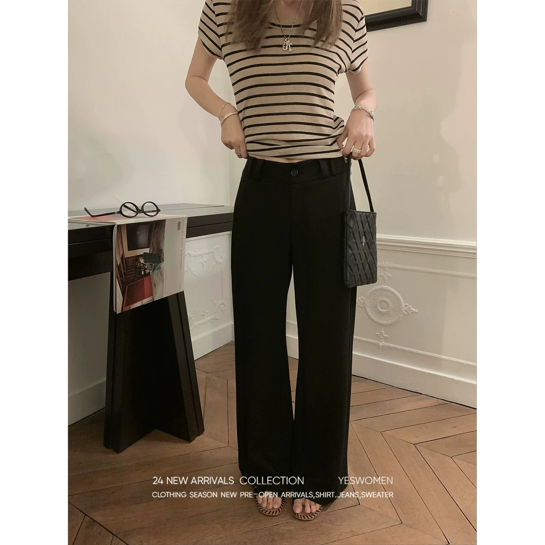 YESWOMEN九分裤舒适休闲裤子女夏季修饰腿型显腿长XY2345C1855