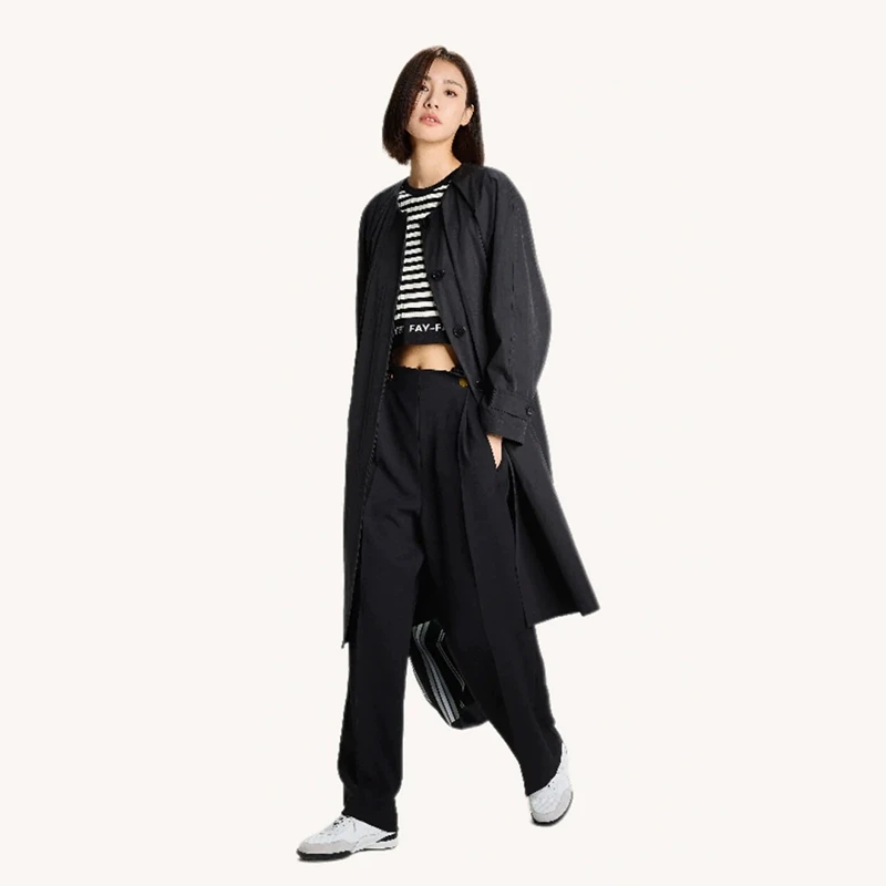 【Fy】韩系垂感宽松显瘦休闲裤子2025春季新款专柜撤柜品牌女装