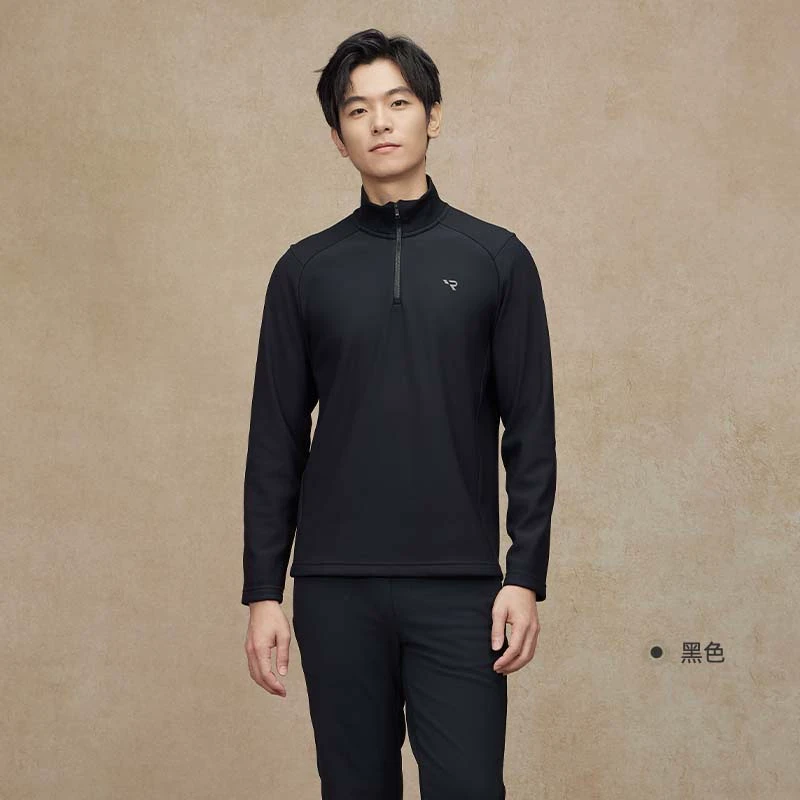 加绒Rapido雳霹道24年秋冬男士GOLF半拉链立领卫衣CN4941Z33
