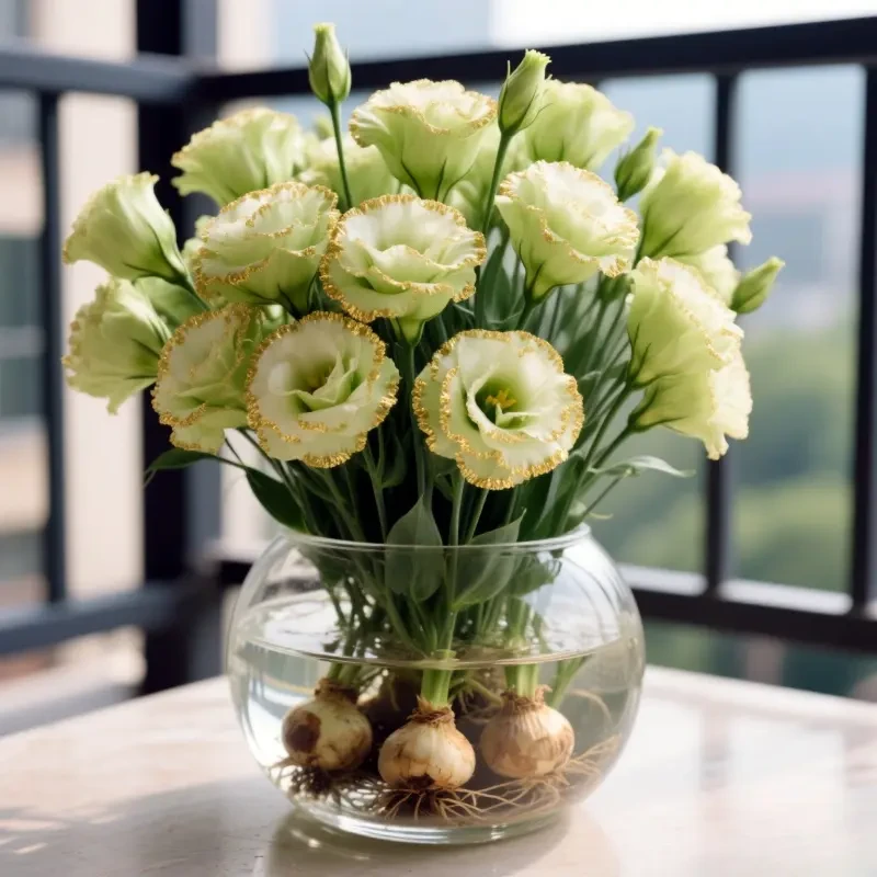 【驱蚊驱虫】水培洋桔梗大花清香型绿植室内外耐寒热四季可种花卉