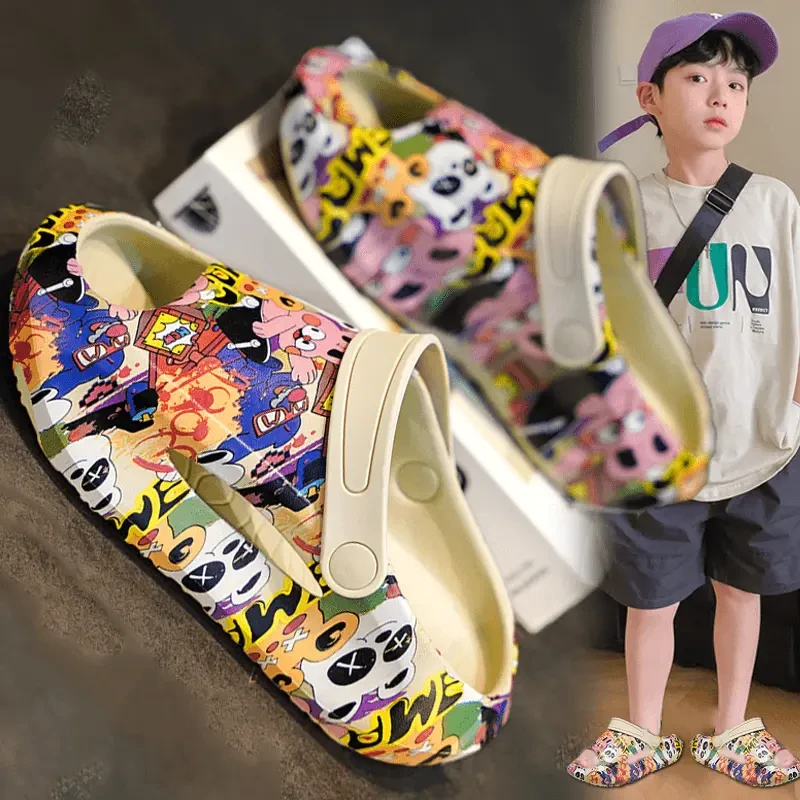 阿童木儿童拖鞋男童2025年款夏季中大童卡通防滑沙滩外穿软底凉拖