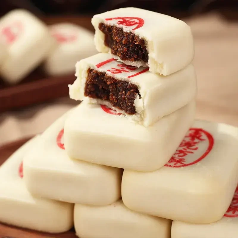 老北京特色小吃枣泥方酥传统宫廷老式点心手工糕点白酥皮月饼零食