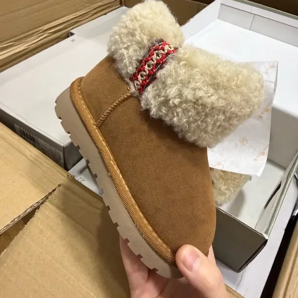 岁礼kids自留款大棉雪地靴男女童加厚百搭保暖