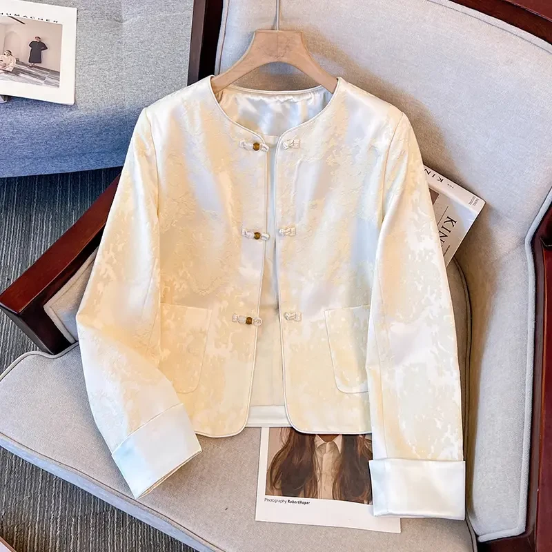 外套女春夏马甲国风套装2025年新款百搭气质新中式小香风女装蕾丝