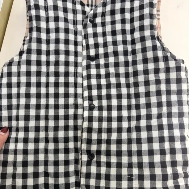 冬季薄款可机洗棉花马甲，正反可穿