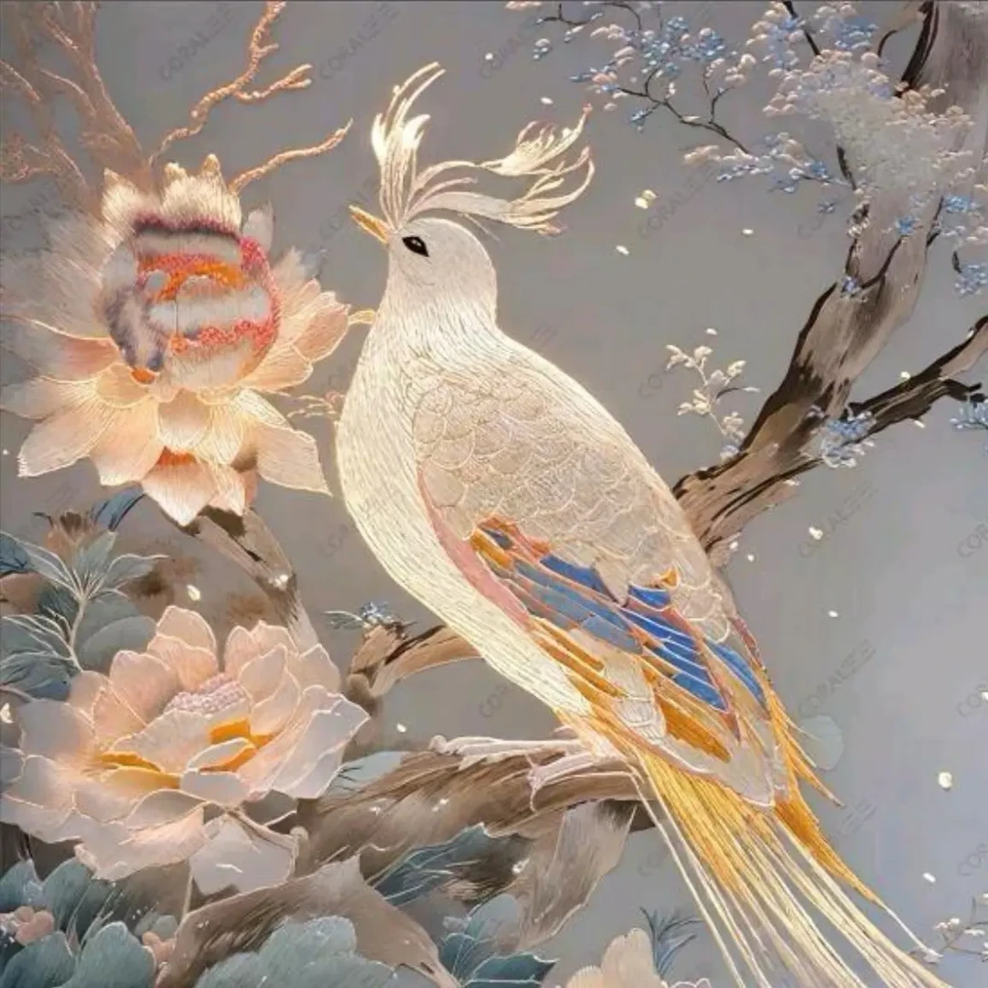 中式水墨风花鸟画室内装饰挂画