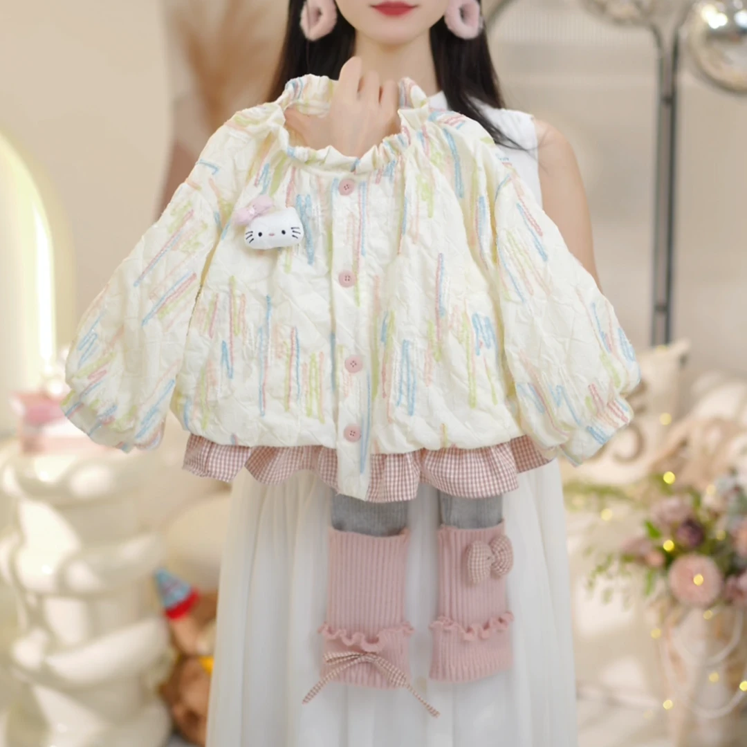 【现货】【立体浮雕绣花】女童装春秋装外套中小儿童洋气时髦秋开衫