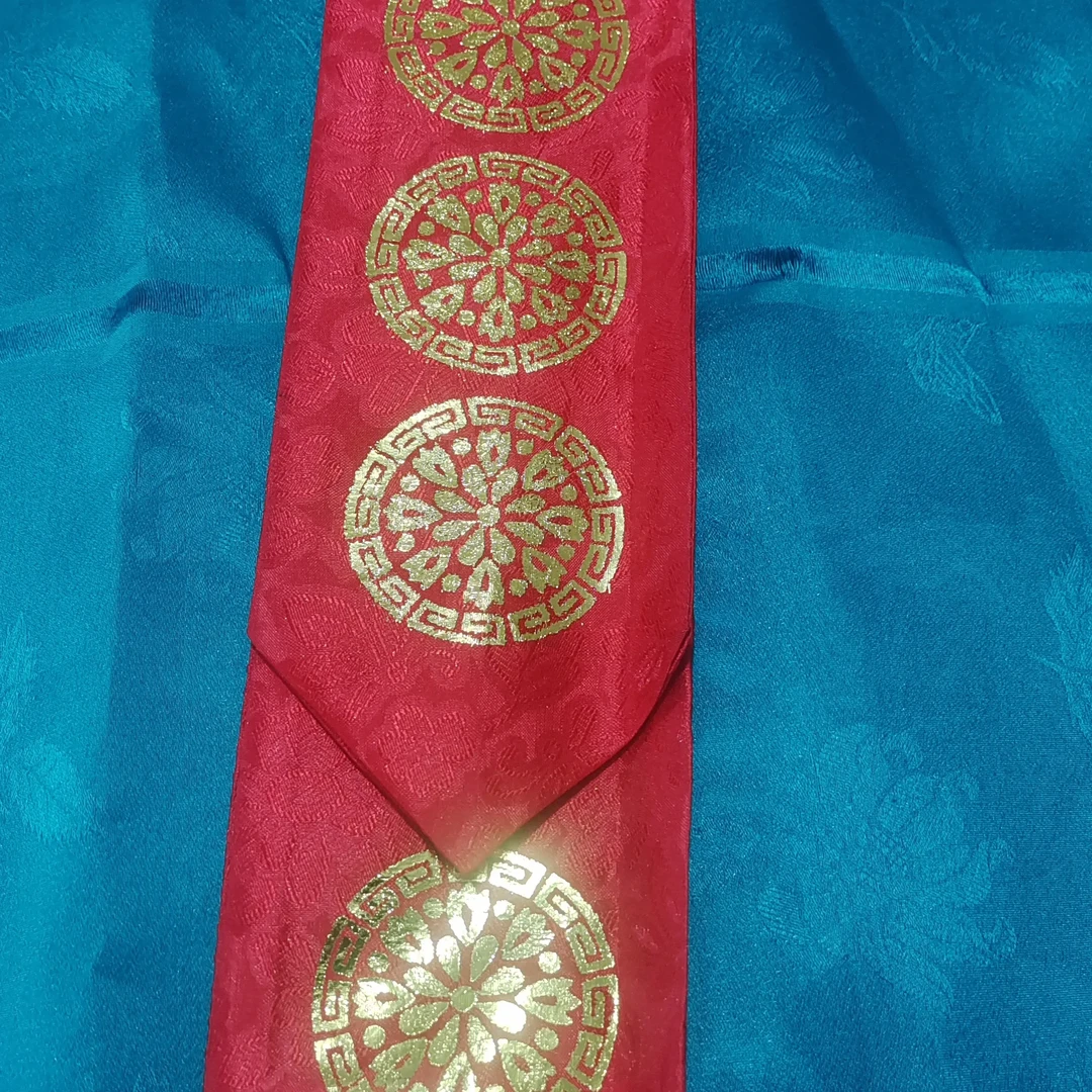 传统朝鲜服改良印花发带儿童表演服头饰民族风发饰