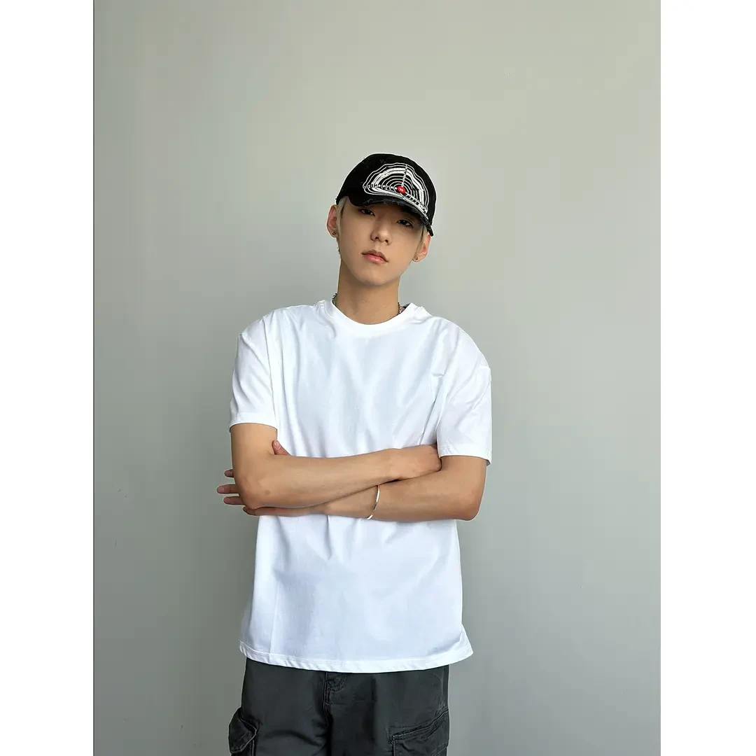 Faxims Store 260g夏日索罗娜短宽正肩速干防晒凉感显直角肩短袖