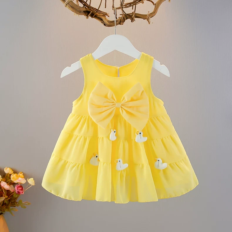 女童连衣裙夏装新款宝宝周岁礼服洋气小女孩吊带夏季儿童公主裙子