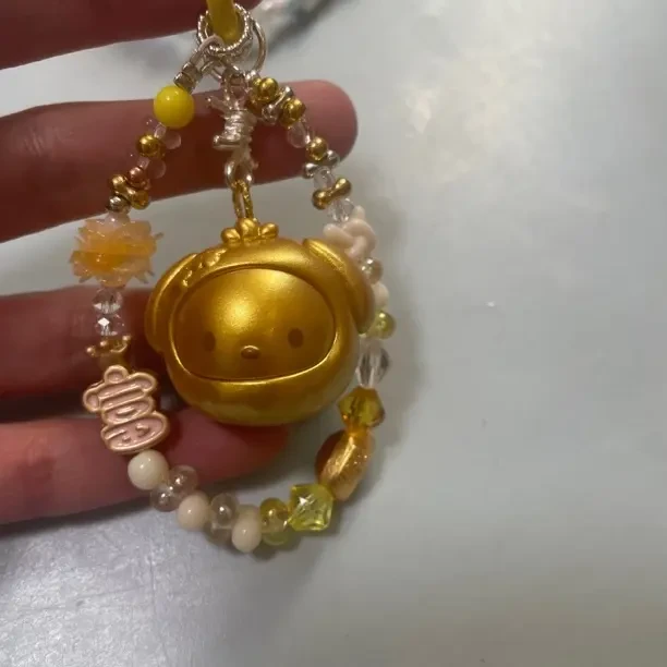 珍珠水晶手工手机链挂饰防丢钥匙扣挂件