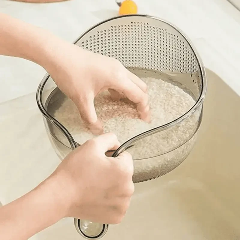 洗菜盆淘米控水神器大号滤水筐沥菜篮淋水筐沥水篮多功能洗菜框