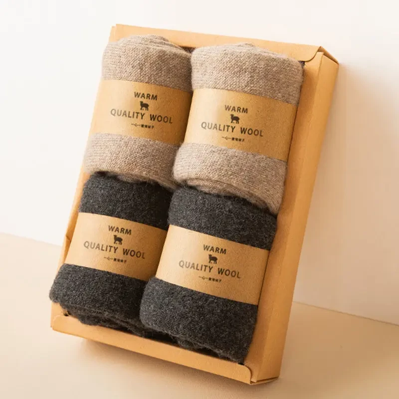 加厚羊毛加绒毛圈袜保暖抗寒中筒毛巾袜男女冬季厚款秋冬季