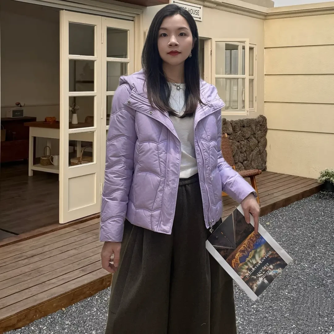 海百合冬季短款加厚保暖洋气女款修身显瘦棉衣外套622