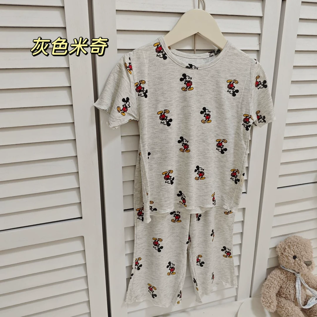 女童短袖短裤家居服套装