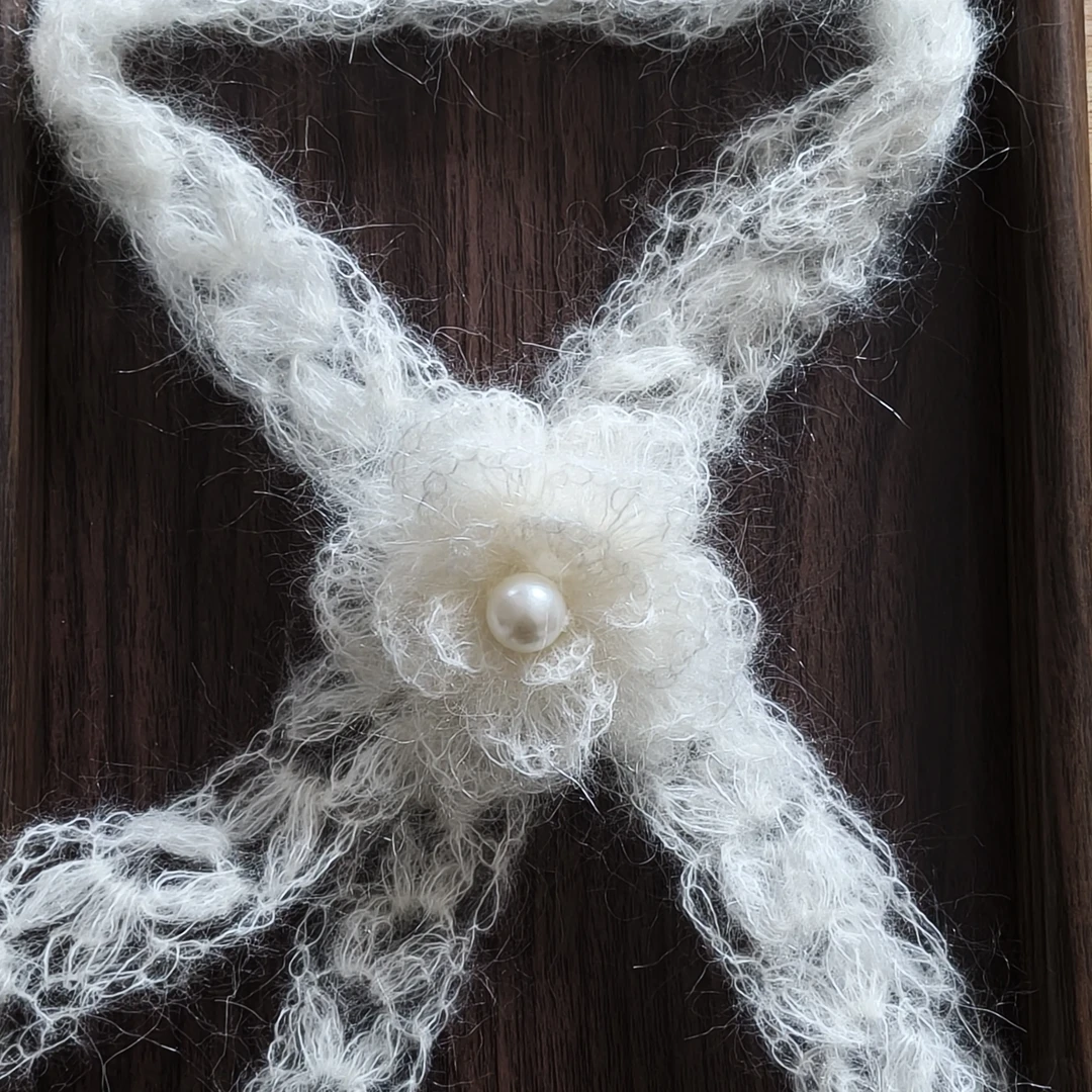 成品手工马海毛编织围脖围巾新款定制款