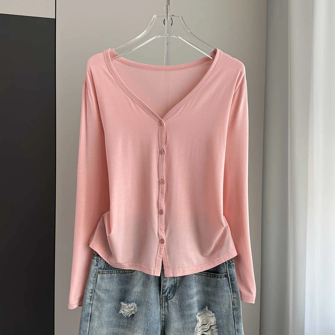 防晒开衫外套女薄款2025年春夏季外搭宽松v领披肩空调衫长袖上衣