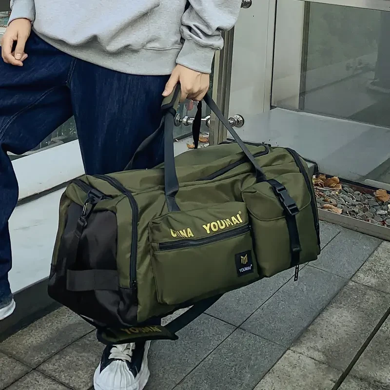 轻便大容量旅行包出差旅游包旅行袋手提行李包干湿分离防水健身包