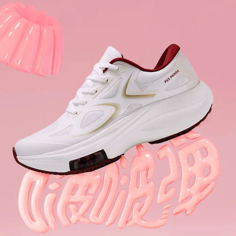 PESPANDA/佩斯熊猫【人生跑鞋】休闲秋季减震透气软底气垫跑步鞋