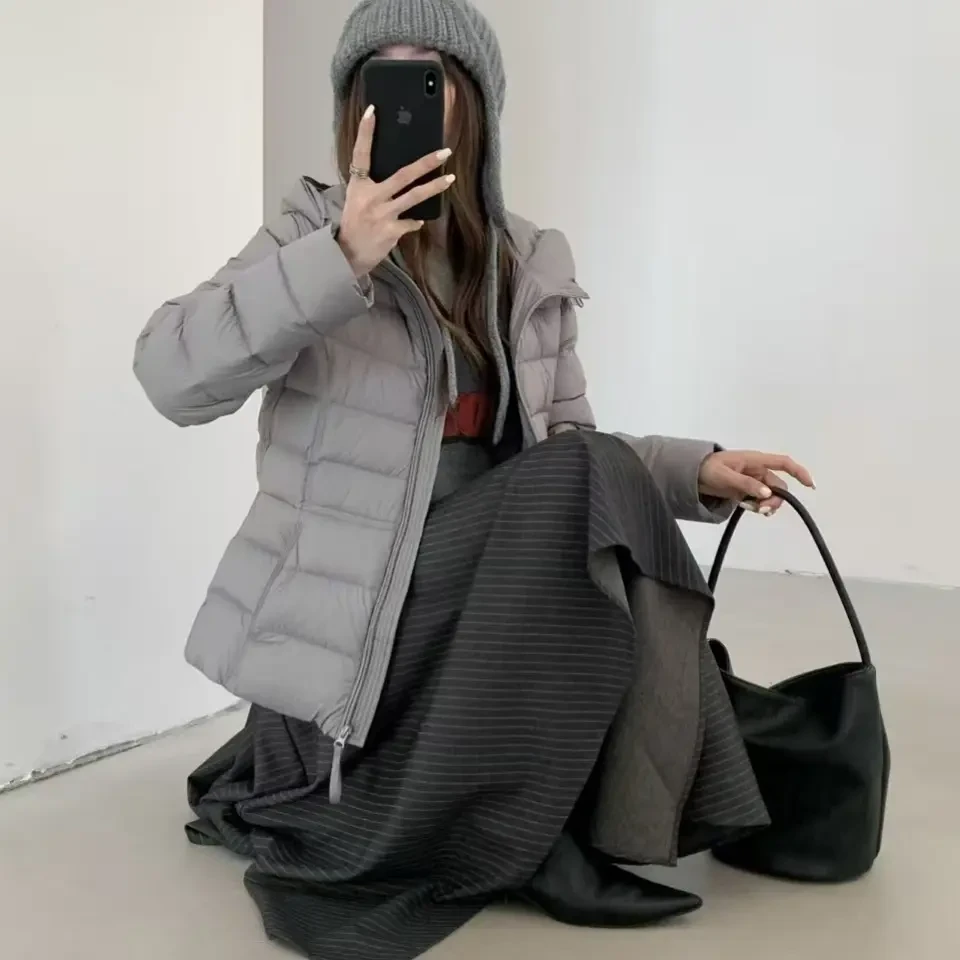 连帽排骨棉服女士轻盈保暖冬季轻量化户外抗寒棉衣棉袄