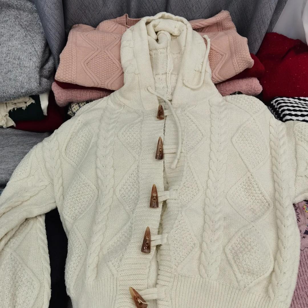 （直播间扣号备注下单）秋冬加厚针织连帽毛衣开衫外套宽松百搭