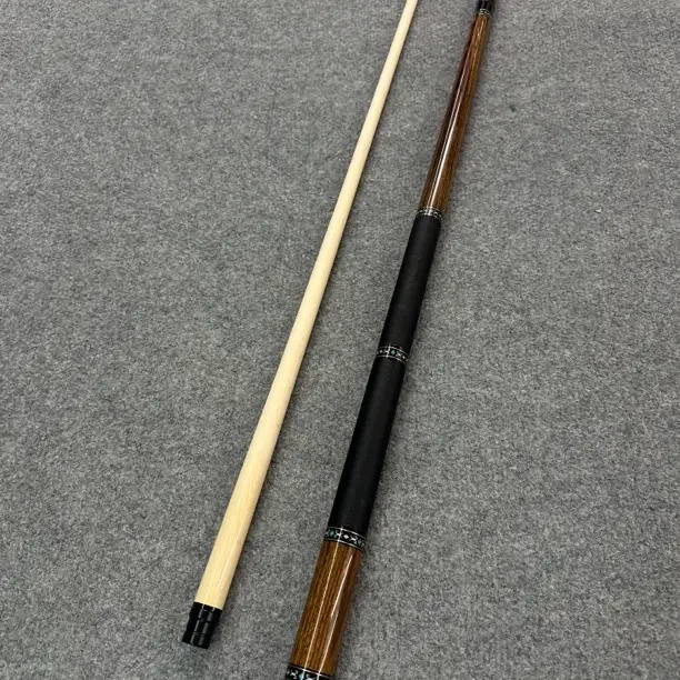 健英【双段式皮把鬼刃】黄金檀鬼脸木大头杆分体中式美式九球杆