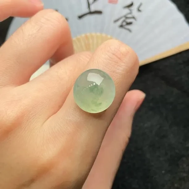 A货飘花蛋面卡9.7 - 12.5mm