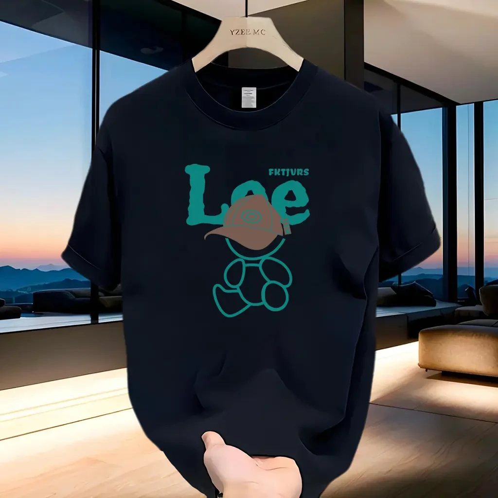 日常印花半袖短袖青年夏季圆领T恤宽松男士夏装网红休闲韩版