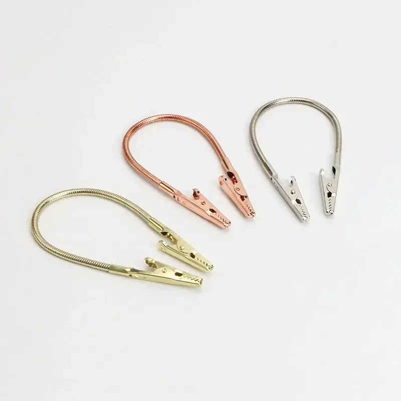 简约双头鳄鱼夹造型多功能立式支架家用其他五金件鳄鱼夹支架夹子