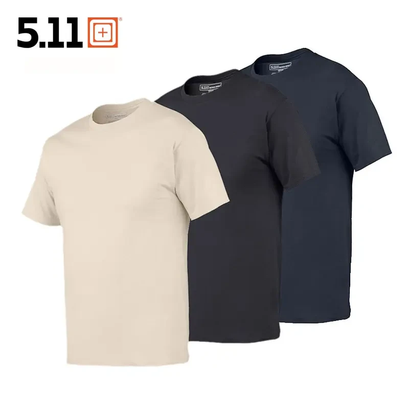 5.11男士运动休闲春夏圆领训练服体能服三件装T恤 40016