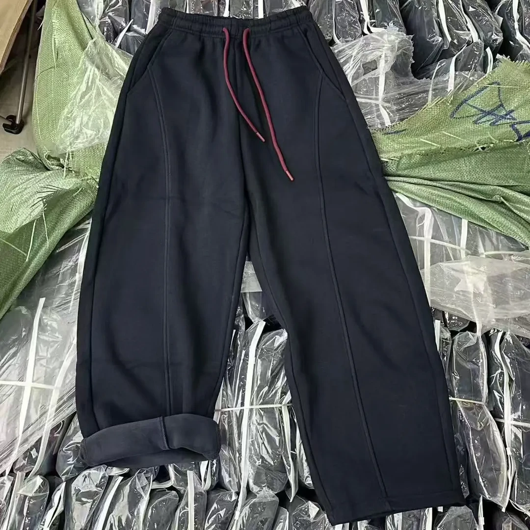 秋季新款显瘦百搭直筒女士休闲长裤弯刀裤