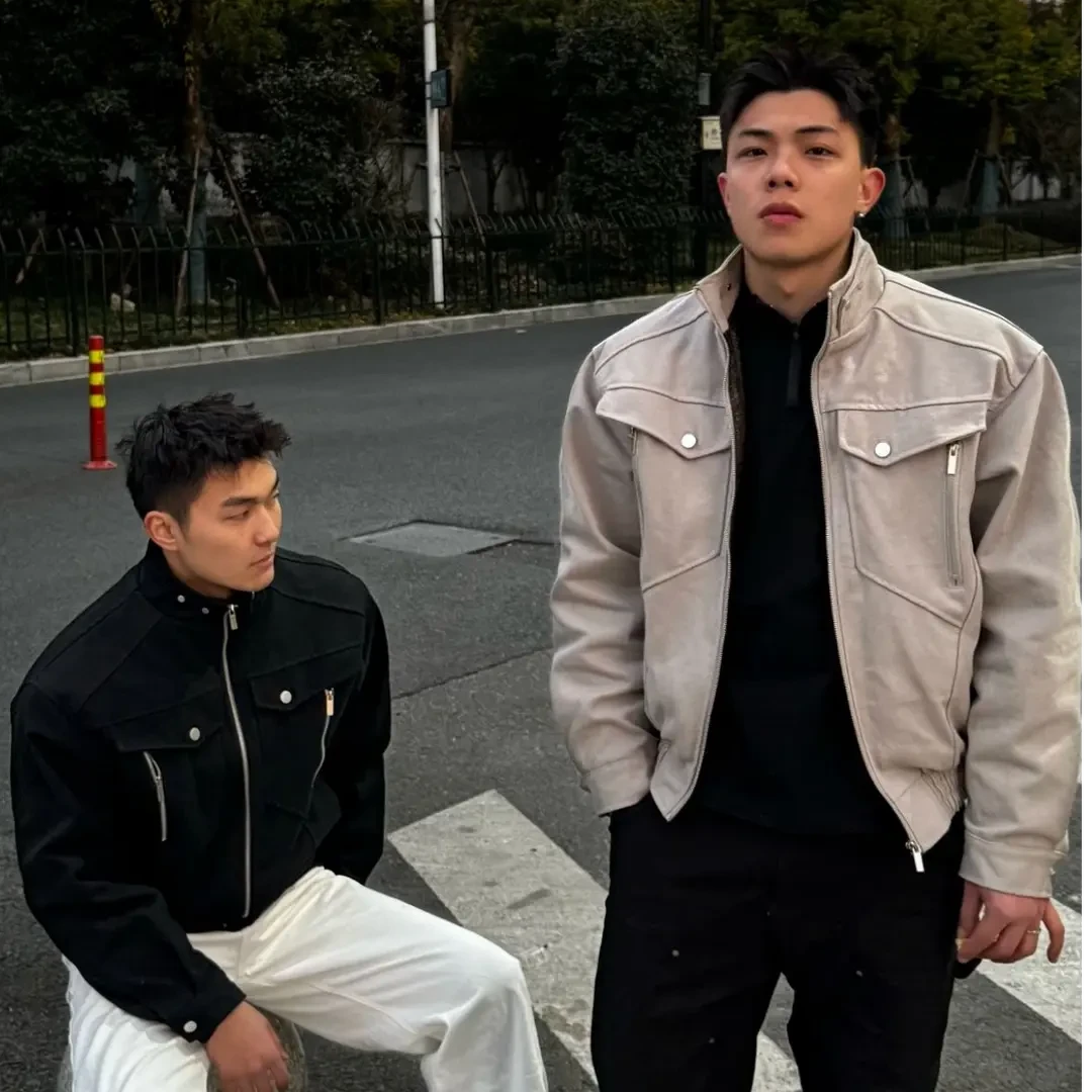 【硬挺有型】蛇年限定座山蟒痞帅CityBoy外套夹克小众高级男士短款